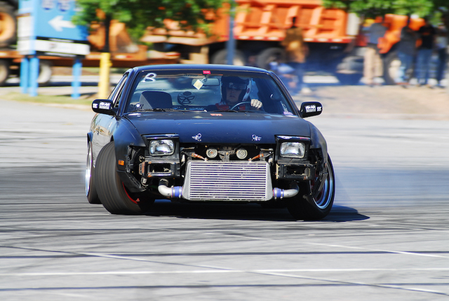 This is probably the best pic of my first 240. Bigger FMIC, Sportmax wheels (when i knew nothing of good offset).